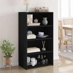 Vidaxl Skříň highboard černá 70 x 41 x 124 cm kompozitní dřevo