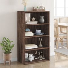 Vidaxl Skříň highboard hnědý dub 70 x 41 x 124 cm kompozitní dřevo