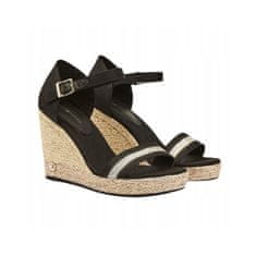 Tommy Hilfiger boty Grosgrain High Wedge Sandal W FW0FW05254