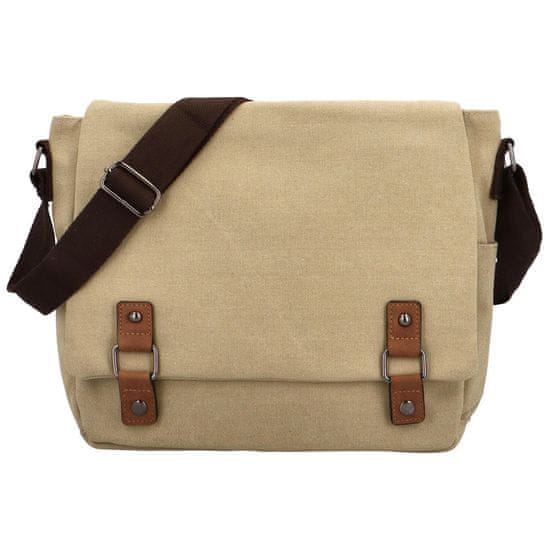 Turbo Bags Stylová textilní crossbody taška Dimitros, khaki