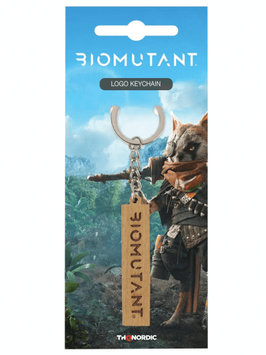 Klíčenka Biomutant - Wooden Logo