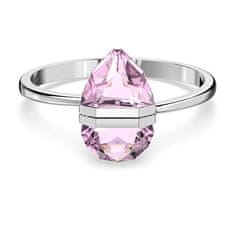 Swarovski Krásný pevný náramek s růžovými krystaly Lucent 561511 (Průměr 5,3 x 4,3 cm)