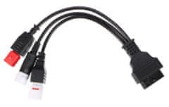 SIXTOL Redukce 3-pin/4-pin/6-pin OBD2 pro moto Yamaha a Honda MECHANIC CABLE 23 - SIXTOL