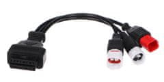 SIXTOL OBD-II redukce 3-pin/4-pin/6-pin pro moto Yamaha a Honda MECHANIC CABLE 23