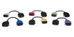 SIXTOL Kompletní sada OBD-II redukcí FiatECUScan pro osobní auta MECHANIC CABLE SET 3, 6ks