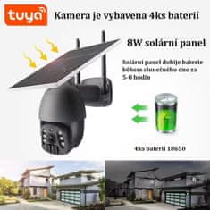 Tuya WiFi solární Kamera PST-SQ-WF 3Mpx, 4x baterie Tuya Smart 