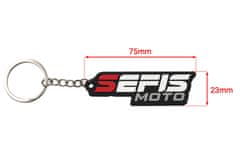 SEFIS moto klíčenka 75x23x3mm