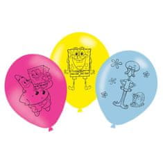 Amscan SpongeBob (27,5cm/11") 6ks - latexové balónky