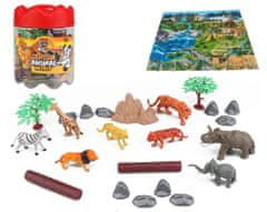 Mac Toys Zvířata safari set 21ks