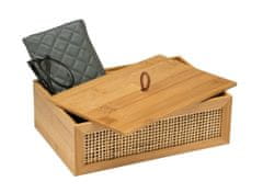 Wenko Úložný box na kosmetické doplňky ALLEGRE BAMBOO, 22 x 7 x 15 cm