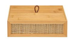 Wenko Úložný box na kosmetické doplňky ALLEGRE BAMBOO, 22 x 7 x 15 cm