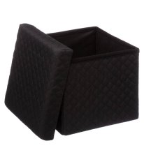 5five Stolička s úložným prostorem, černá, 31 x 30 x 31 cm