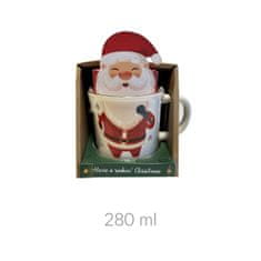 Home&Styling Vánoční hrnek s uchem, 280 ml, Santa Claus