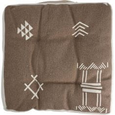 Home&Styling Sedací polštář, bavlněný povlak, etnický vzor, 40 x 40 x 6 cm
