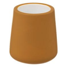5five Toaletní kartáč s keramickou nádobou Cocon, ? 12 cm barva žlutá