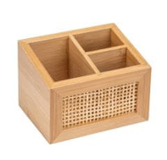 Wenko Úložný box ALLEGRE BAMBOO, 3 přihrádky, bambus