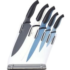 Excellent Houseware Sada kuchyňských nožů + stojan, 5 ks