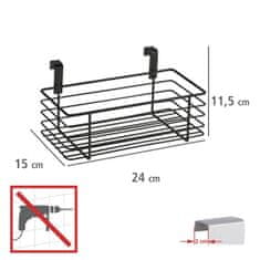 Wenko Multifunkční úložný koš, 15 x 24 x 11,5 cm
