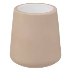5five Toaletní kartáč s keramickou nádobou Cocon, ? 12 cm barva béžová