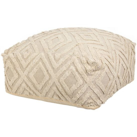 Home&Styling Pouf s dekorativním tuftovaným vzorem, 60 x 25 cm