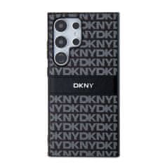 DKNY hard kryt na Samsung Galaxy S24 ULTRA Repeat Pattern Tonal Stripe Černý