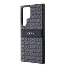 DKNY hard kryt na Samsung Galaxy S24 ULTRA Repeat Pattern Tonal Stripe Černý