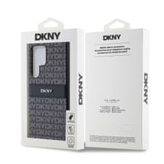 DKNY hard kryt na Samsung Galaxy S24 ULTRA Repeat Pattern Tonal Stripe Černý