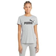 Puma Tričko na trenínk šedé S Ess Logo Tee