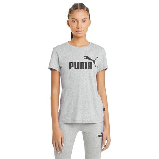 Puma Tričko na trenínk šedé Ess Logo Tee