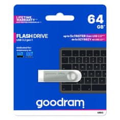 GoodRam Flash disk UNO3 64GB USB 3.2 stříbrný