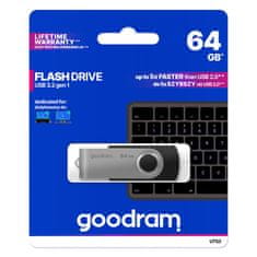 GoodRam Flash disk UTS3 64GB černo-stříbrný