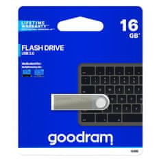 GoodRam Flash disk UUN2 16GB USB 2.0 stříbrný