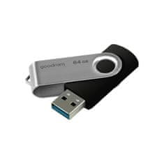 GoodRam Flash disk UTS3 64GB černo-stříbrný