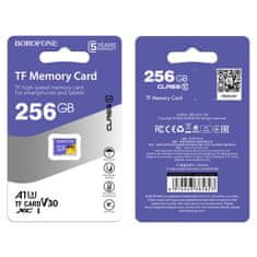Borofone Paměťová karta 256GB SDXC U3 Class 10