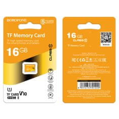 Borofone Paměťová karta 16GB SDHC Class 10