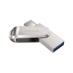 SanDisk Flash disk Ultra Dual Drive Luxe 64GB USB-C 3.1 stříbrný