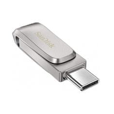 SanDisk Flash disk Ultra Dual Drive Luxe 64GB USB-C 3.1 stříbrný