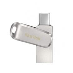 SanDisk Flash disk Ultra Dual Drive Luxe 64GB USB-C 3.1 stříbrný