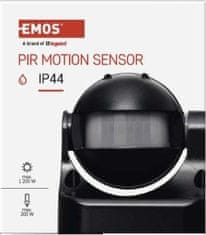 Emos PIR senzor (pohybové čidlo) IP44 1200W, černý