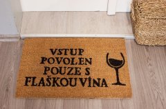 Rohožka Kokos Flaška vína - na ven i na doma 40x60