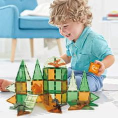 Magnetic Tiles Magnetická stavebnice Dinosaur sada 62ks – Magnetic Tiles