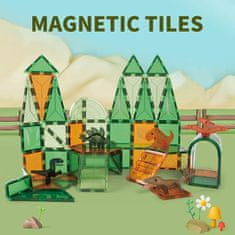 Magnetic Tiles Magnetická stavebnice Dinosaur sada 62ks – Magnetic Tiles