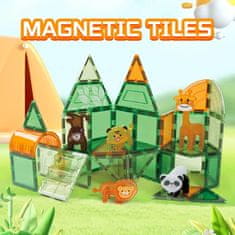Magnetic Tiles Magnetická stavebnice Animal sada 30ks – Magnetic Tiles