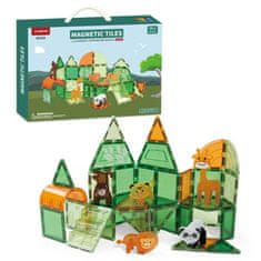 Magnetic Tiles Magnetická stavebnice Animal sada 50ks – Magnetic Tiles