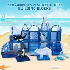 Magnetic Tiles Magnetická stavebnice Ocean sada 25ks – Magnetic Tiles