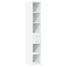 Vidaxl Skříň highboard bílá 30 x 42,5 x 185 cm kompozitní dřevo