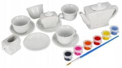 Mega Creative Keramické nádobí na malování barevná sada pro děti