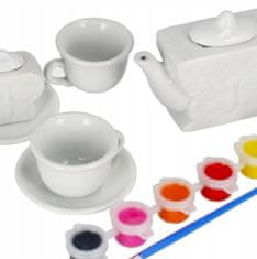 Mega Creative Keramické nádobí na malování barevná sada pro děti