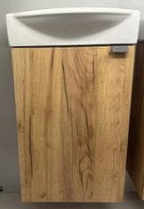 Deftrans Koupelnová skříňka s umyvadlem 60x40 cm závěsná dub craft Parma