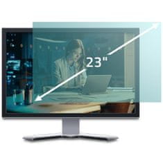 Qoltec filtr modrého světla 23" | 16:9 | Ochrana očí | Ochrana proti oslnění | Matný | pro monitor